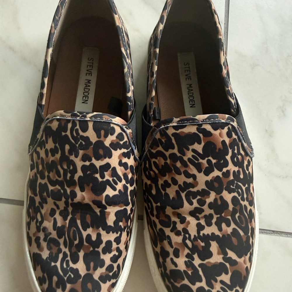 Steve Madden Animal Print Slip-On Shoes